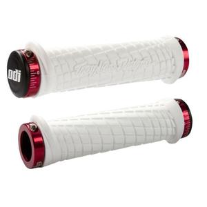 Rokturi ODI TROY LEE DESIGNS SIGNATURE ATV LOCK-ON balti-sarkani