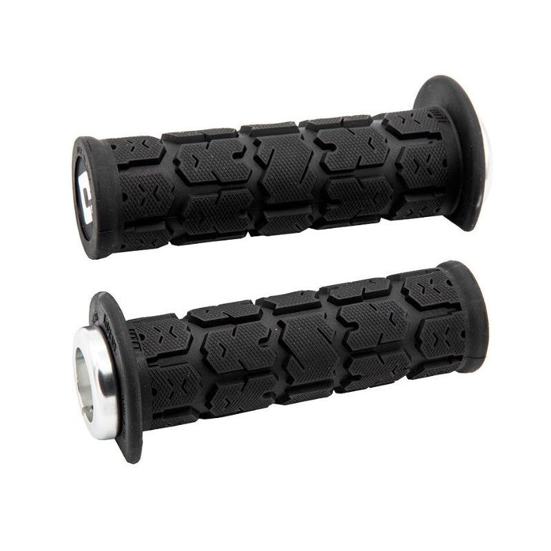 Rokturi ODI ROGUE ATV LOCK-ON V2.1 125mm melni-sudraba krāsā