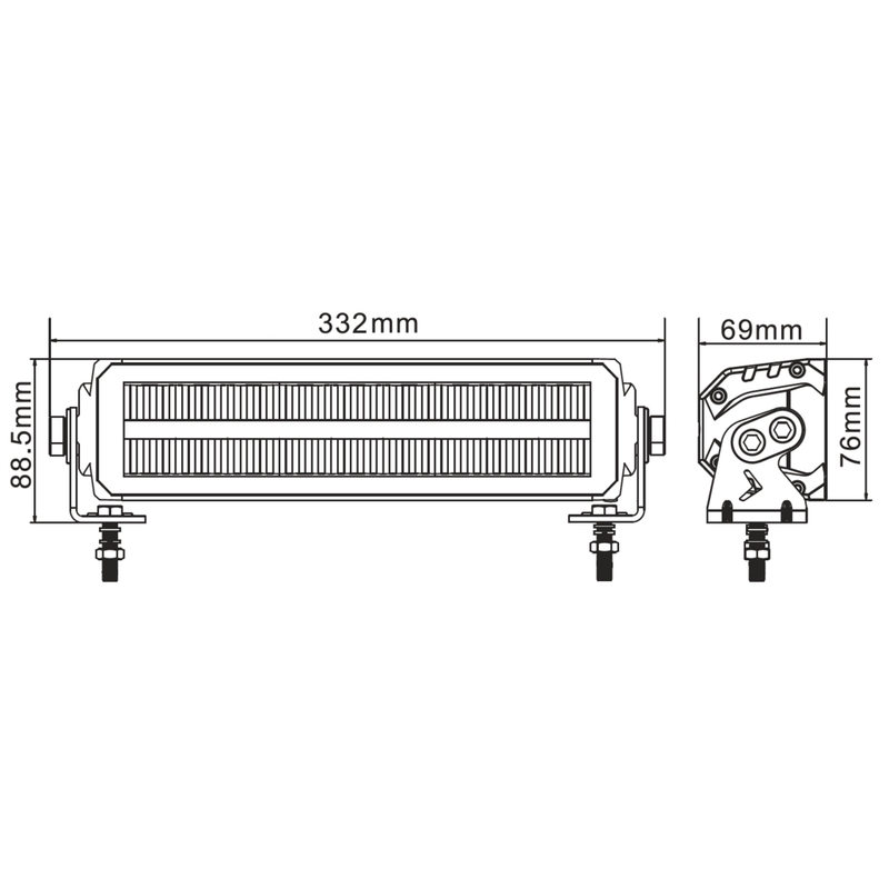 HAIZIVS LED GAISMAS JOSLA EU HOMOLOGĒTA OSRAM 12", 60W