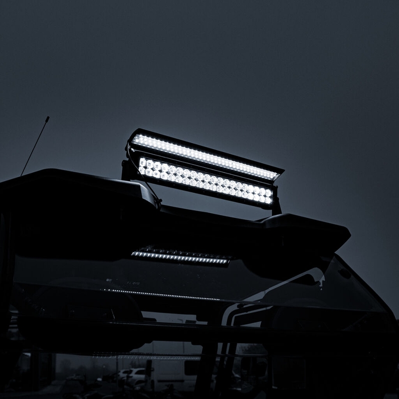 LED gaismas rampa ar vāku SHARK LED LIGHT BAR 21,5", 6D, ar LED vāku, 120W