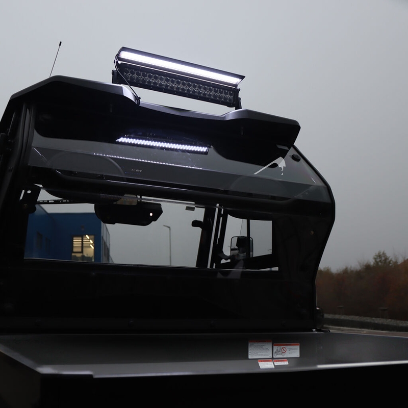 LED gaismas rampa ar vāku SHARK LED LIGHT BAR 21,5", 6D, ar LED vāku, 120W