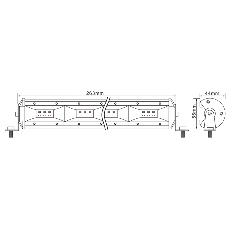 HAIZIVS LED GAISMAS JOSLA 10,5" 24W 2400LM