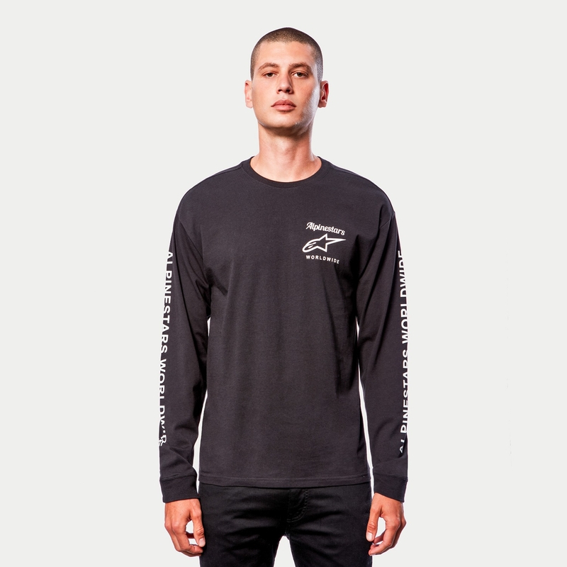 Triko Alpinestars Authenticated Tee černo-bílé
