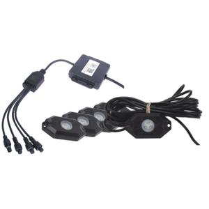 HAIZIVS LED APGAISMOJUMS, RGB, DAUDZKRĀSAINS, BLUETOOTH VADĪBA, 4 GAB. KOMPLEKTS