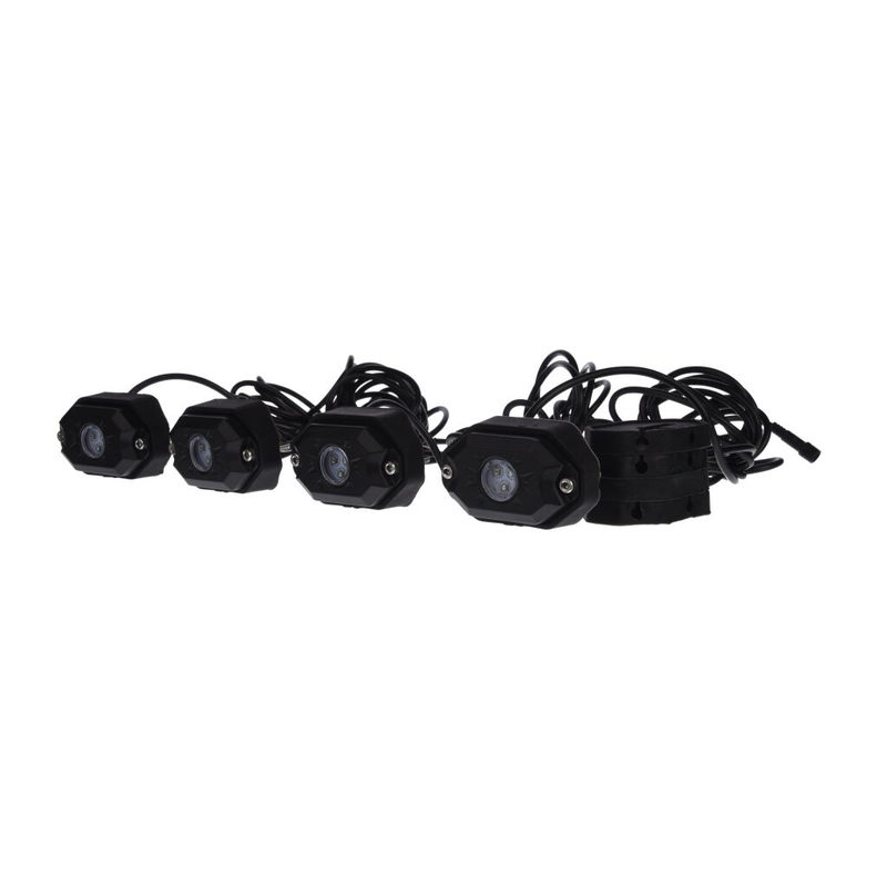 HAIZIVS LED APGAISMOJUMS, RGB, DAUDZKRĀSAINS, BLUETOOTH VADĪBA, 4 GAB. KOMPLEKTS