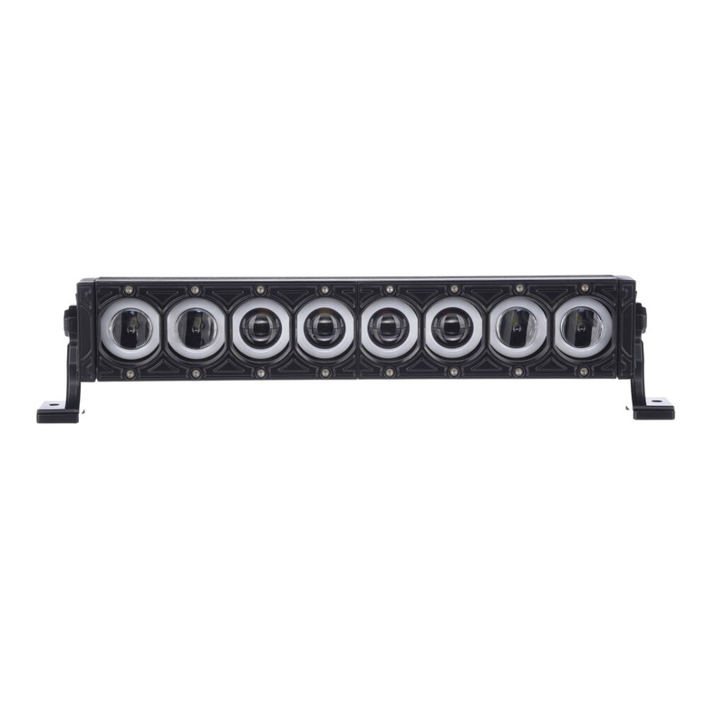 LED gaismas rampa SHARK LED LIGHT BAR 17" ar HALO gredzenu, CREE LED, 80W