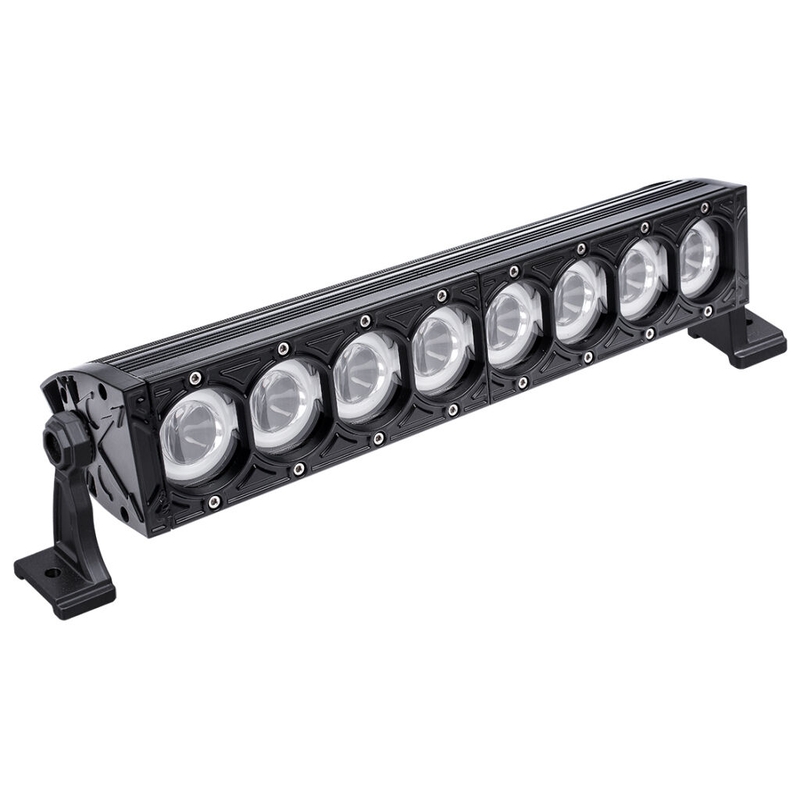LED gaismas rampa SHARK LED LIGHT BAR 17" ar HALO gredzenu, CREE LED, 80W