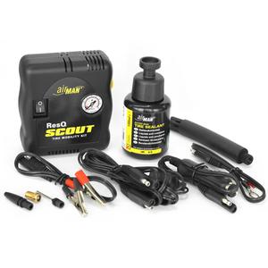 AirMan ResQ Scout riepu remonta komplekts ar kompresoru + 100ml uzpildes komplekts