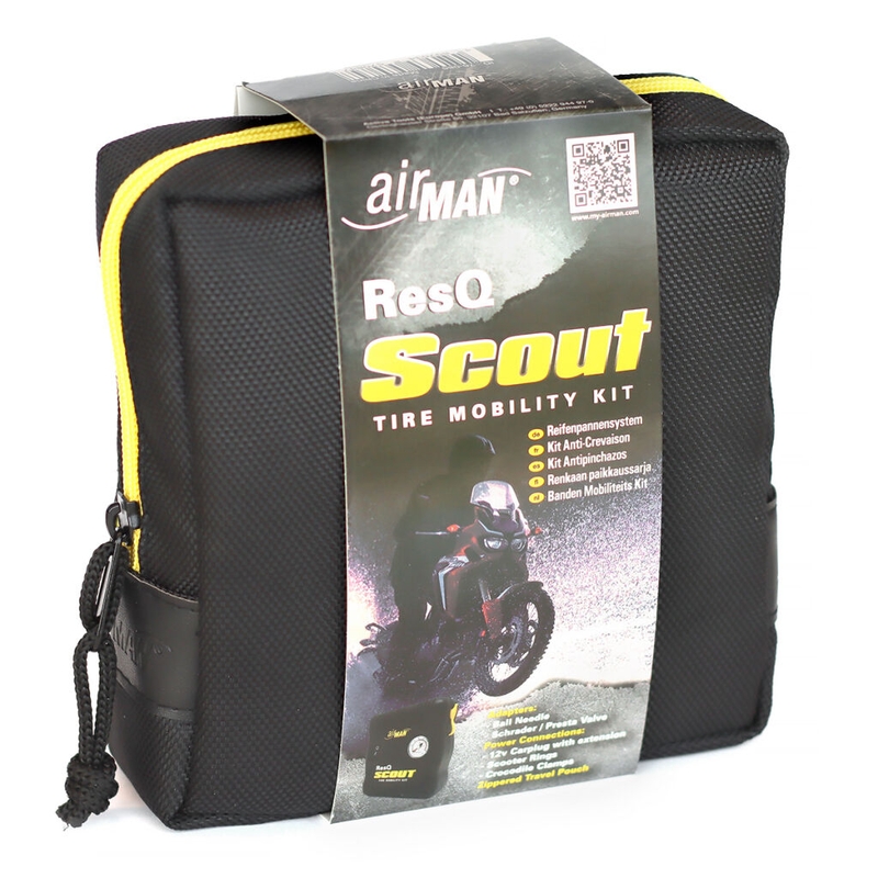 AirMan ResQ Scout riepu remonta komplekts ar kompresoru + 100ml uzpildes komplekts