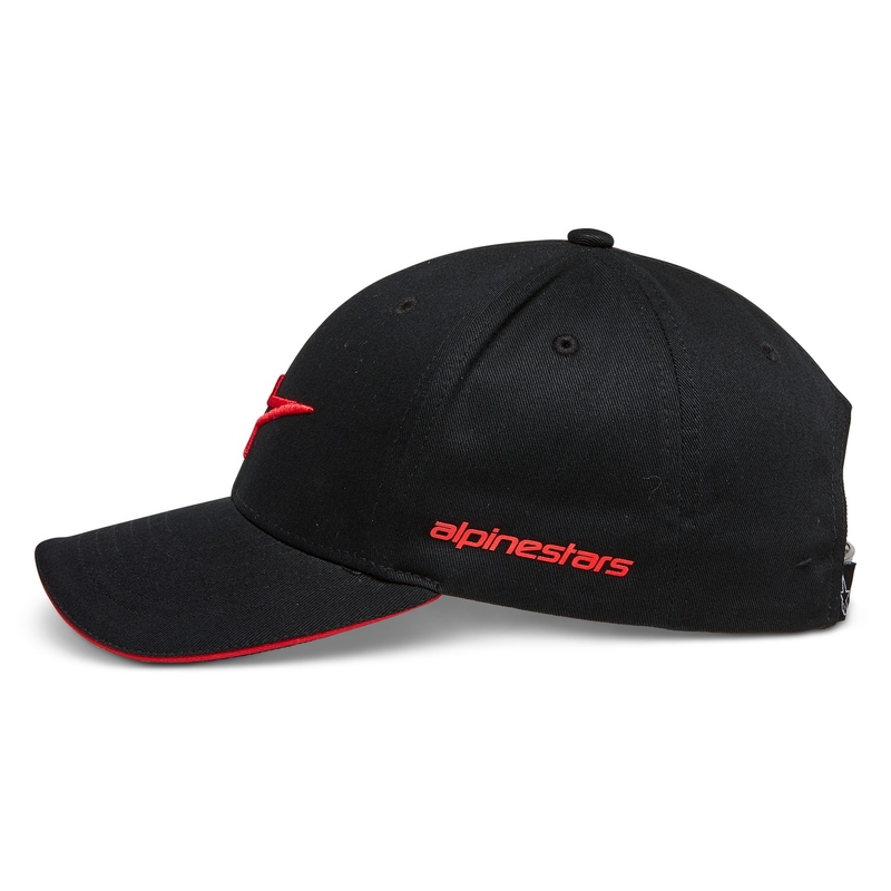 Alpinestars Rostrum cepure melnā un sarkanā krāsā