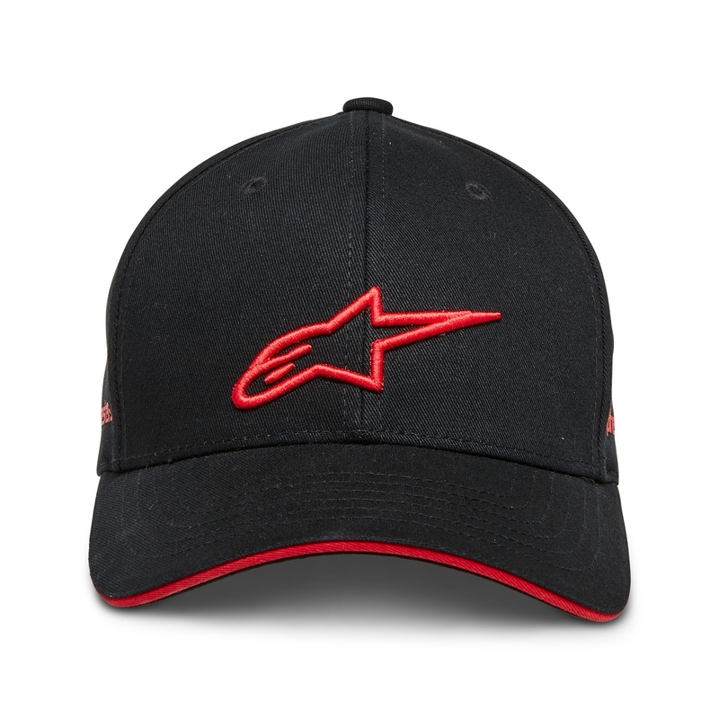 Alpinestars Rostrum cepure melnā un sarkanā krāsā