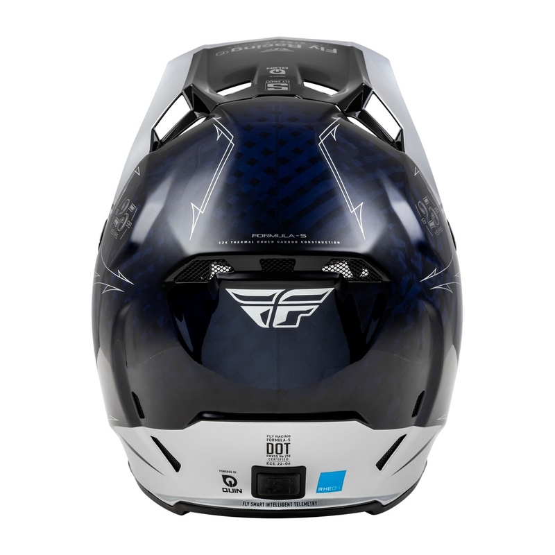 Motokrosa ķivere FLY Racing Formula S Carbon blue-silver