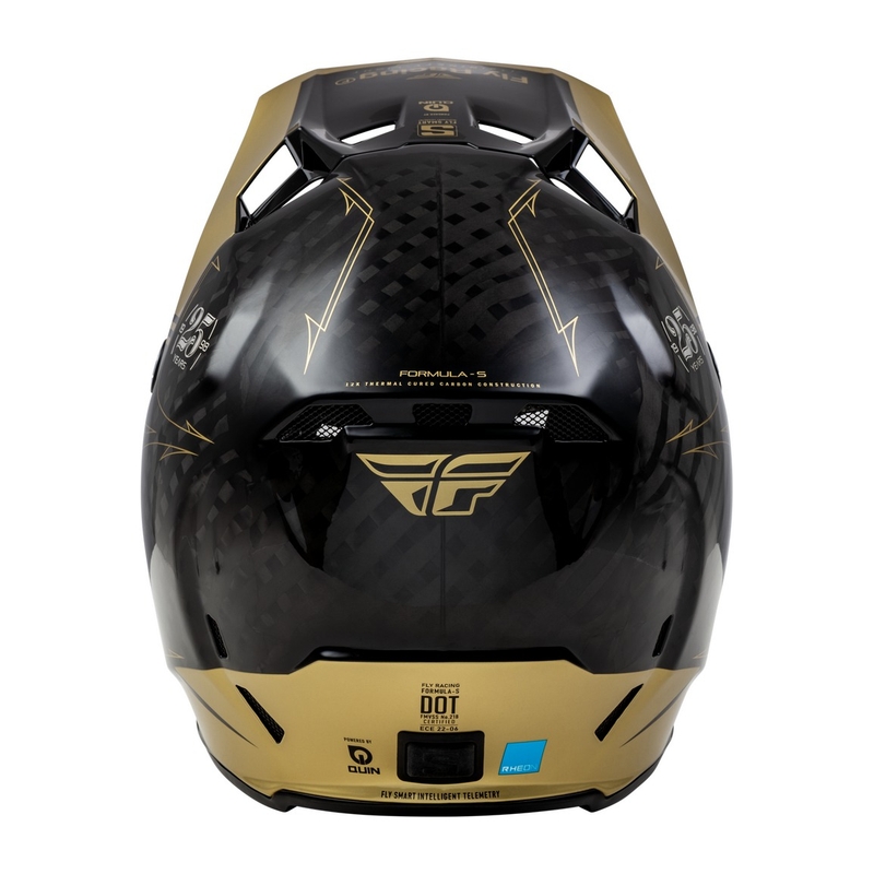 Motokrosa ķivere FLY Racing Formula S Carbon black-gold