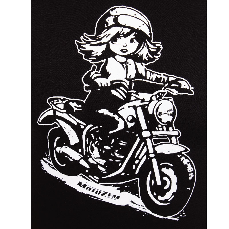 MotoZem T-krekls meitenēm - Biker