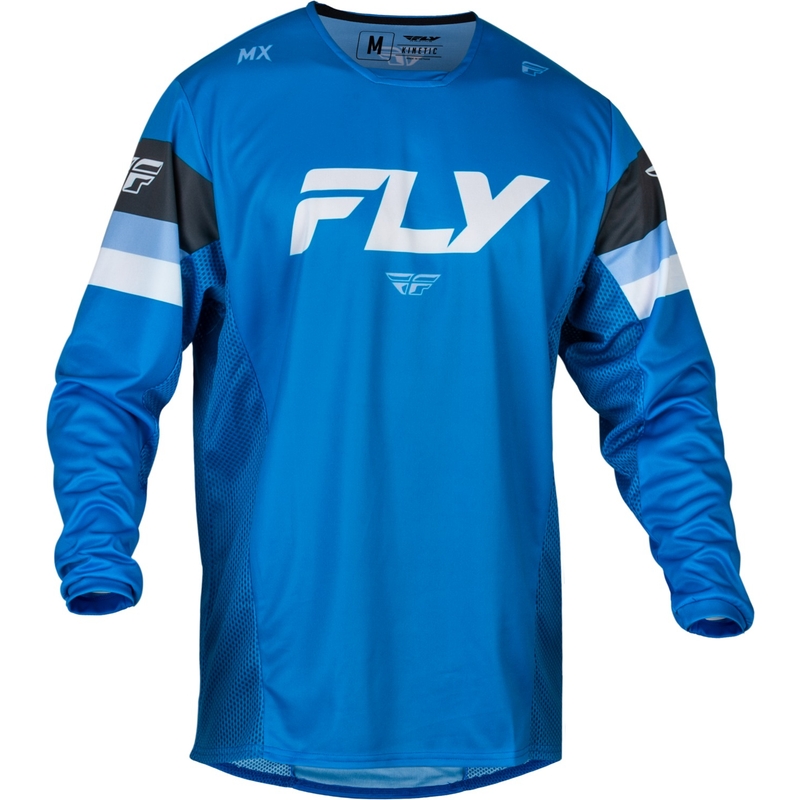 Motokrosa krekliņš FLY Racing Kinetic Prix blue-grey-white izpārdošana