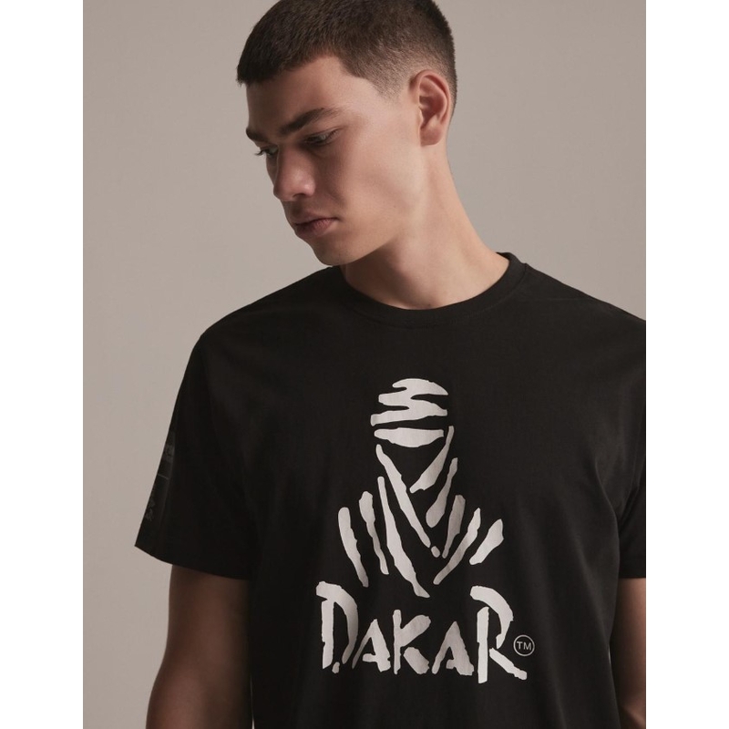 T-krekls DAKAR DKR Logo 123 melns