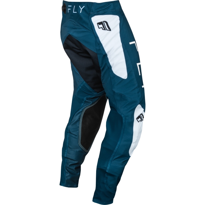 Motokrosa bikses FLY Racing Evolution DST zilā un baltā krāsā