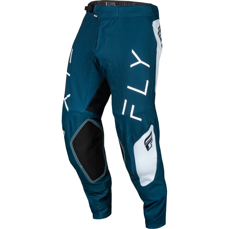 Motokrosa bikses FLY Racing Evolution DST zilā un baltā krāsā