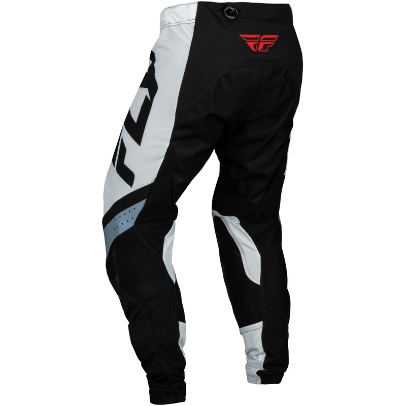 Motokrosa bikses FLY Racing Lite melns-balts-pelēks