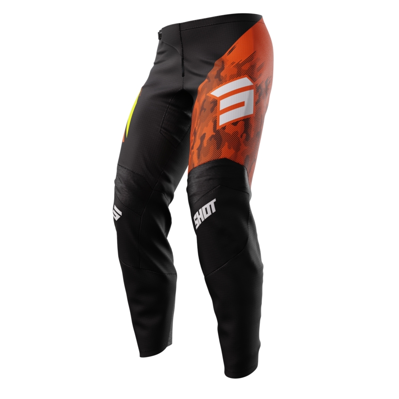 Bērnu motokrosa bikses Shot Matrix orange izpārdošana
