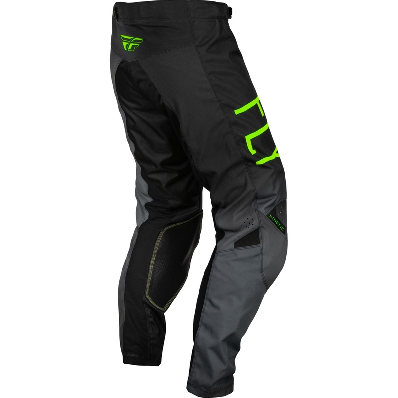 Bērnu motokrosa bikses FLY Racing Kinetic Prodigy black-fluo green-blue izpārdošana
