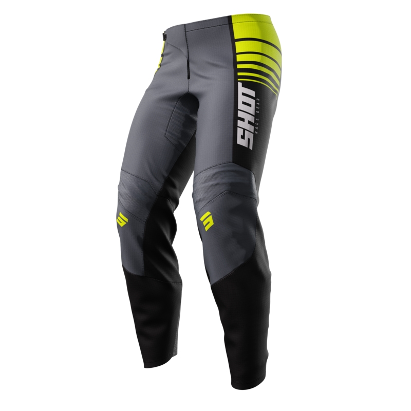Bērnu motokrosa bikses Shot Peak fluo dzeltenā krāsā izpārdošana
