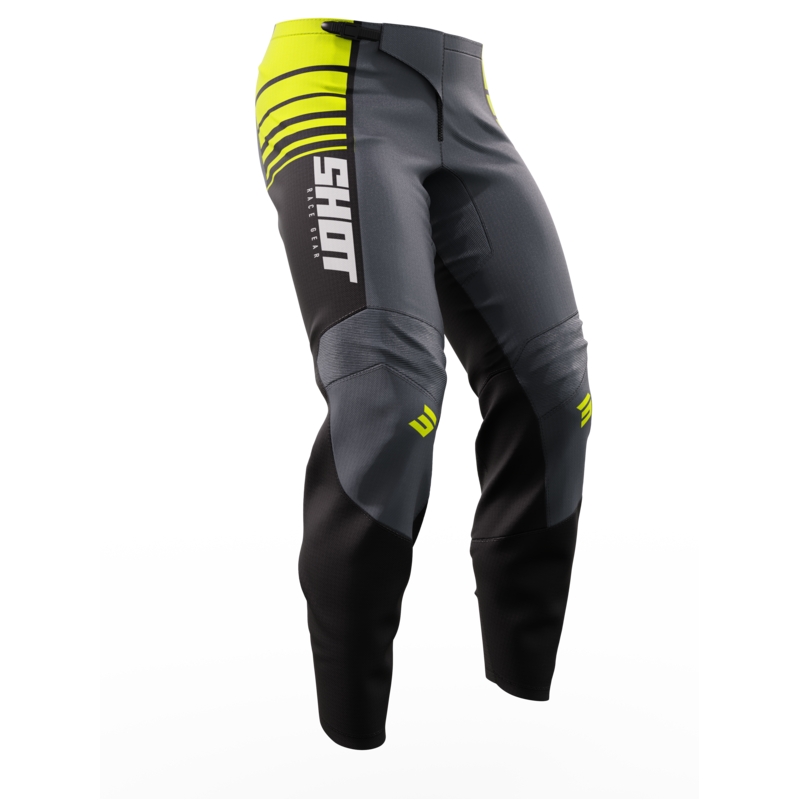 Bērnu motokrosa bikses Shot Peak fluo dzeltenā krāsā izpārdošana