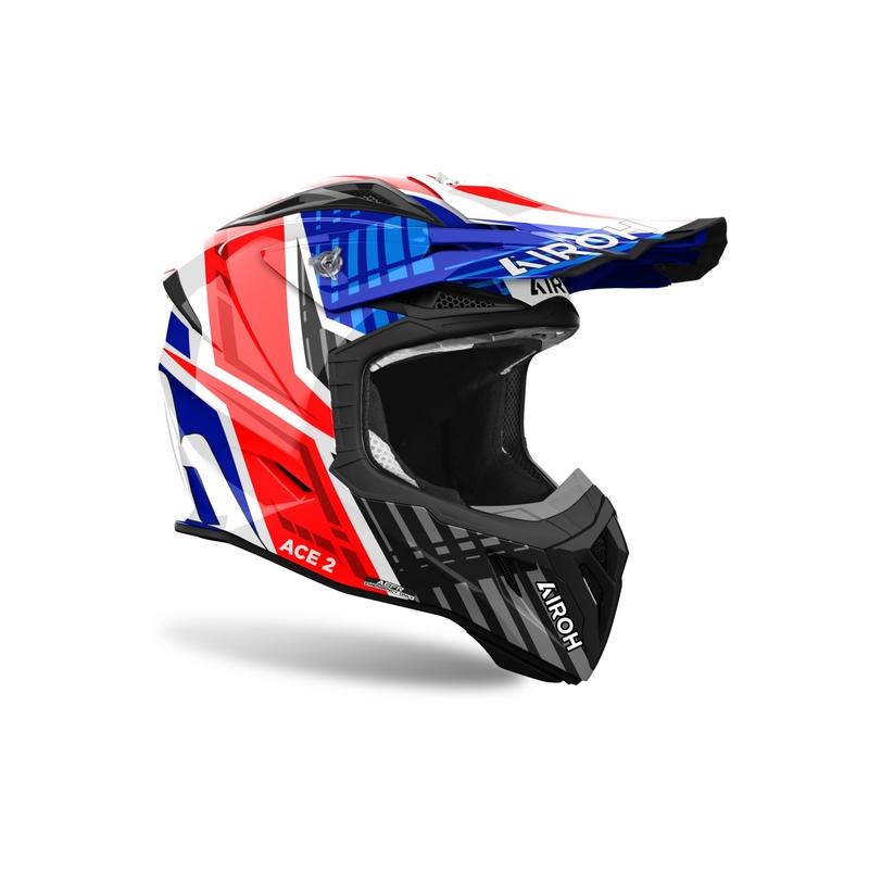 Motokrosa ķivere Airoh Aviator Ace 2 Proud blue-red glossy