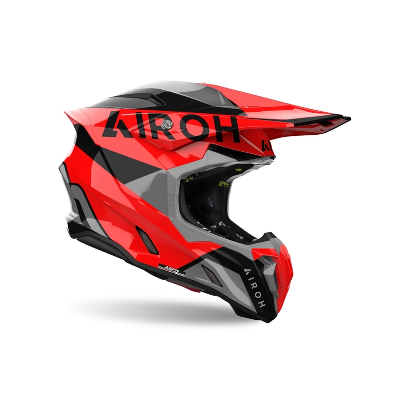 Motokrosa ķivere Airoh Twist 3 King sarkana spīdīga