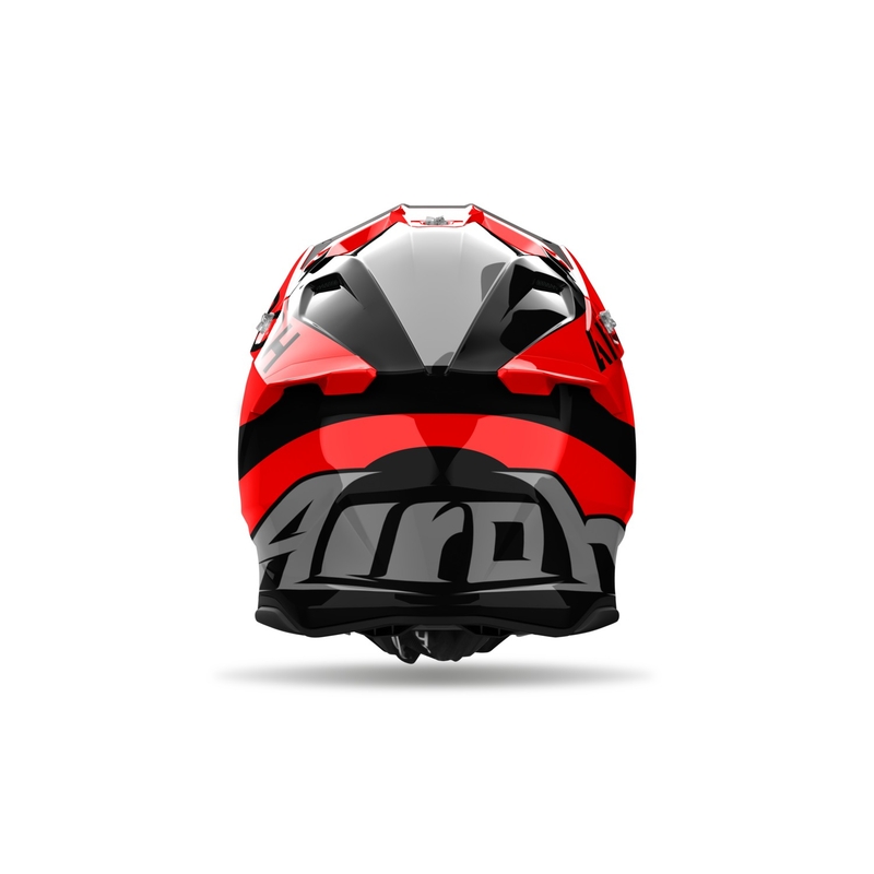 Motokrosa ķivere Airoh Twist 3 King sarkana spīdīga