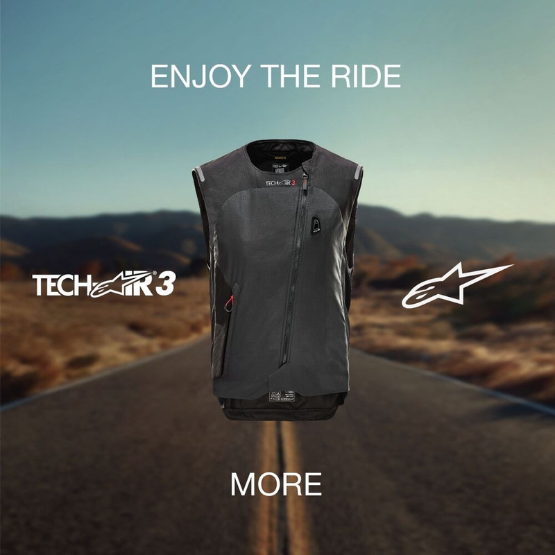 Gaisa spilvenu veste Alpinestars TECH-AIR®3 sistēma melna-tumši pelēka