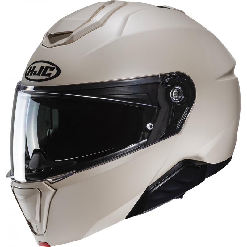 HJC i91 Solid bēšs flip-up motocikla ķivere