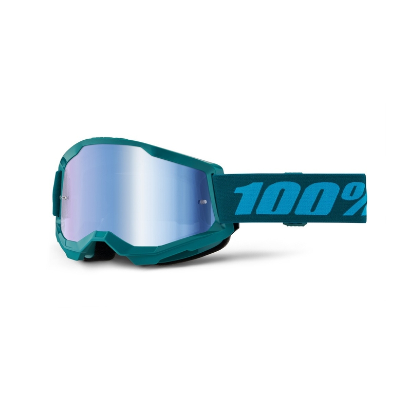 Motokrosa brilles 100% STRATA 2 New Stone blue (blue plexi)