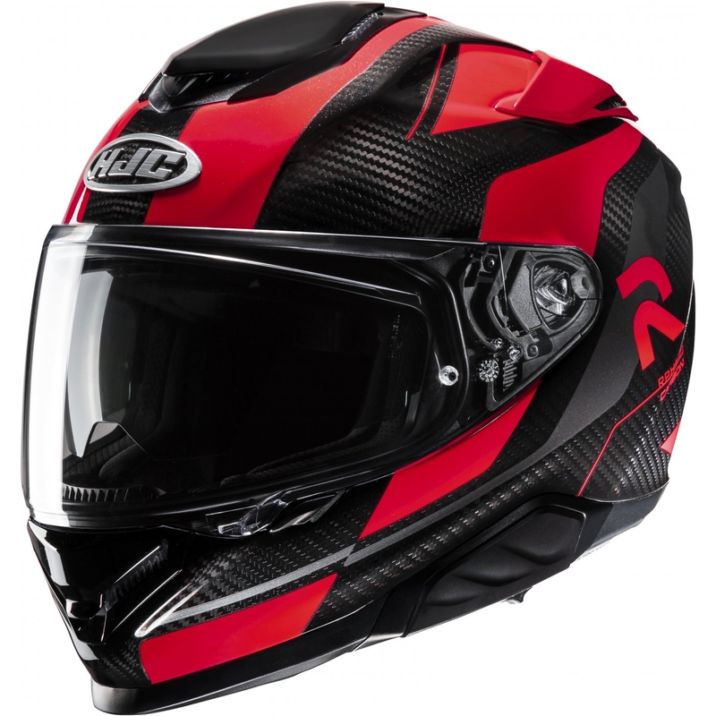 HJC RPHA 71 Carbon Hamil MC1 melni-sarkana integrālā motocikla ķivere