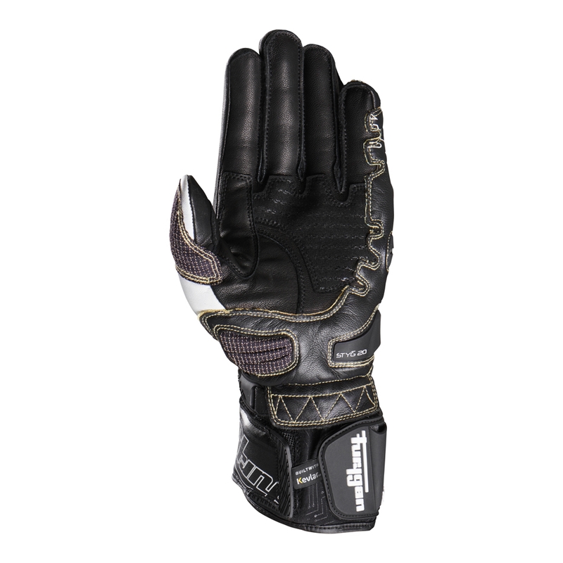 Furygan Styg 20 x Kevlar motociklu cimdi melnbalti