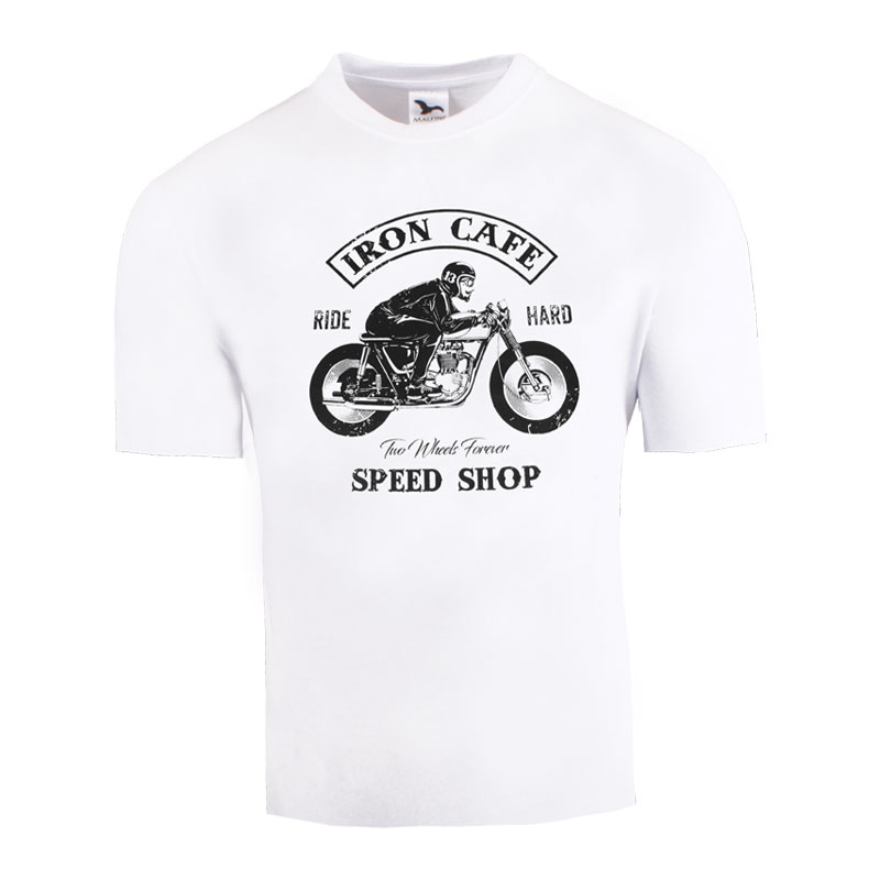 T-krekls RSA Iron Cafe II balts