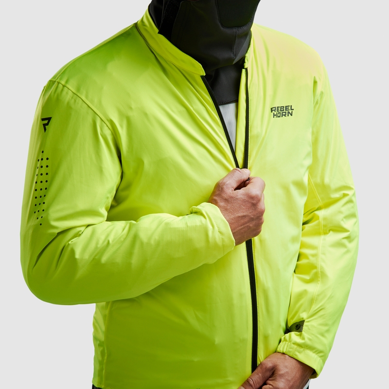 Rebelhorn Cubby V melns-pelēks-fluo dzeltens motocikla jaka