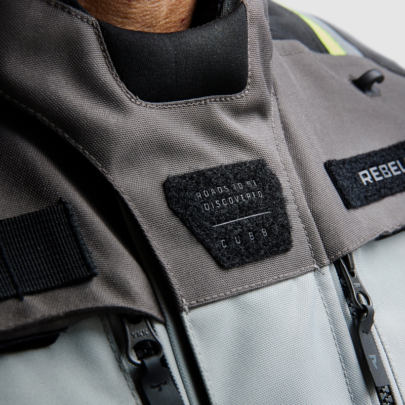 Rebelhorn Cubby V melns-pelēks-fluo dzeltens motocikla jaka