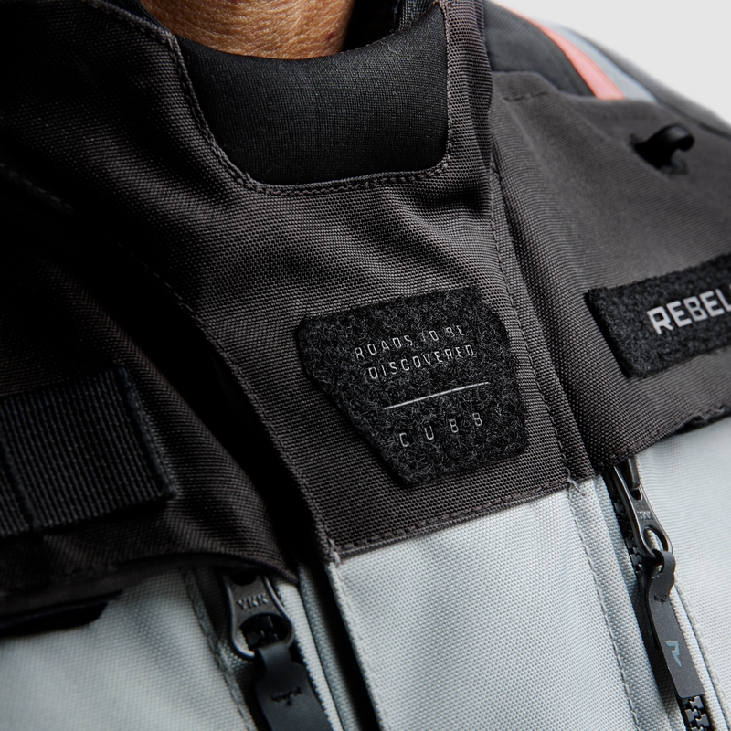 Rebelhorn Cubby V zili-pelēk-arkana motocikla jaka