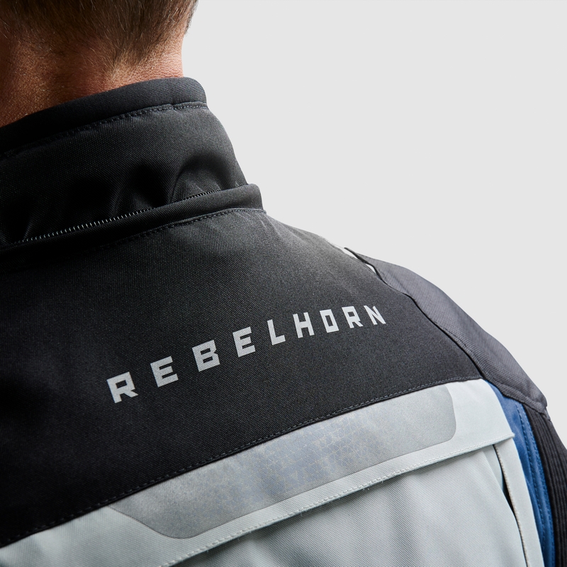 Rebelhorn Cubby V zili-pelēk-arkana motocikla jaka