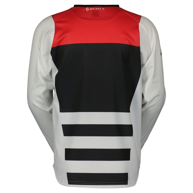 Motokrosa krekliņš Scott EVO RACE balts-sarkans