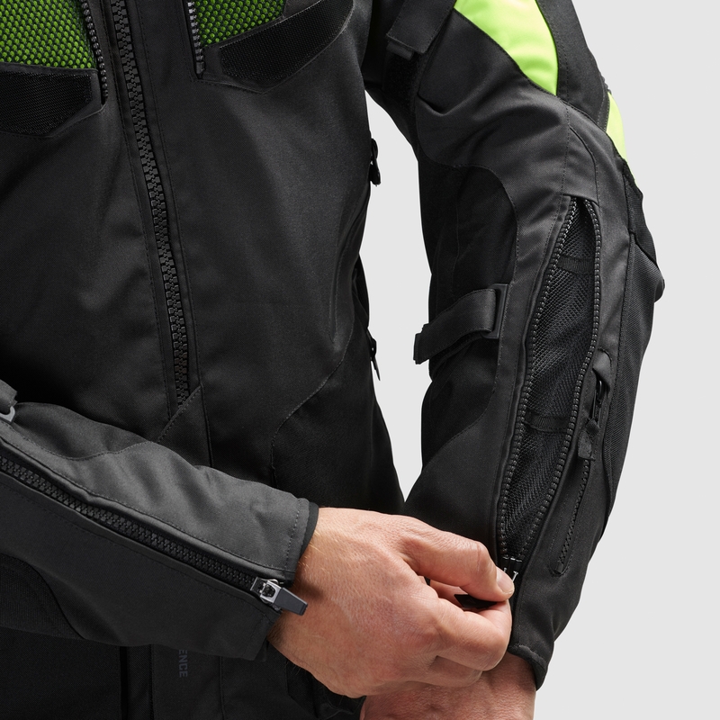Motocikla jaka Rebelhorn Hiker IV black-anthracite-fluo yellow