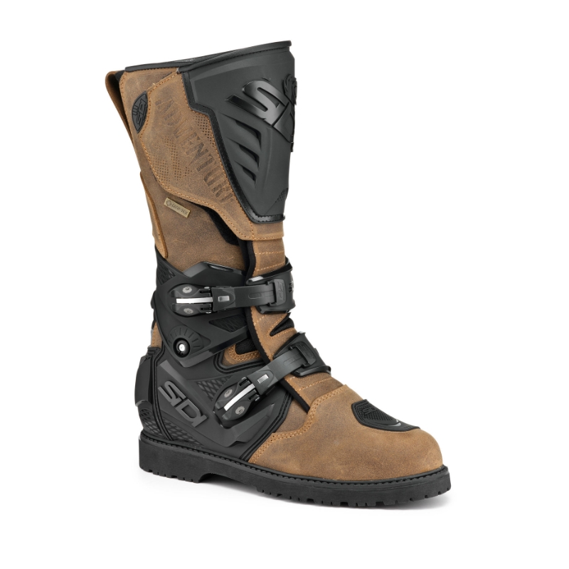 SIDI Adventure Gore-Tex 2 gaiši brūni motociklu zābaki