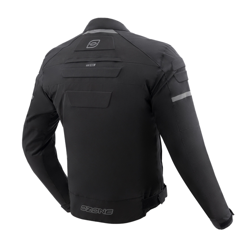 Ozone Rider motocikla jaka melna