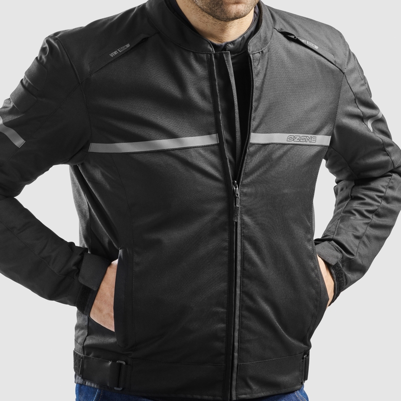 Ozone Rider motocikla jaka melna