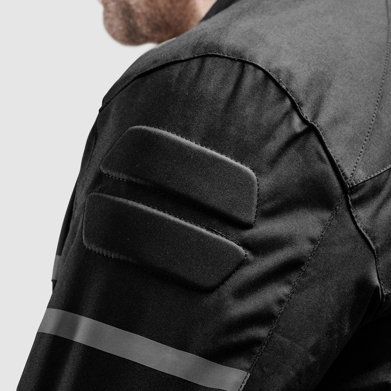 Ozone Rider motocikla jaka melna