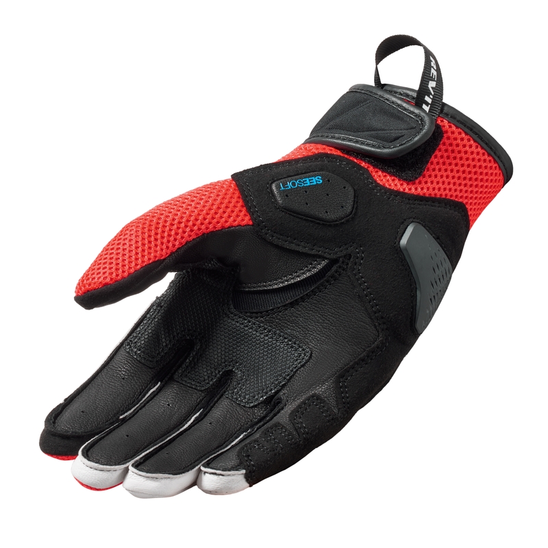 Motocikla cimdi Revit Ritmo black-fluo red