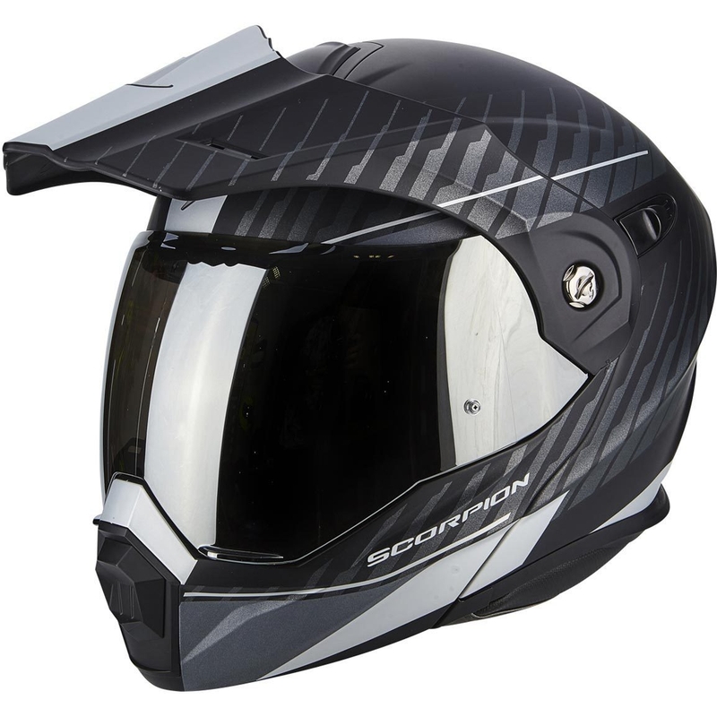 Výklopná enduro přilba Scorpion ADX-1 Dual matná černá-stříbrná výprodej