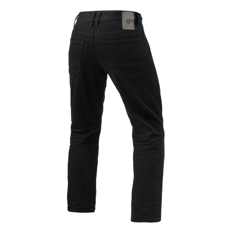 Revit Lombard 3 RF Black Apcirptas motocikla džinsi