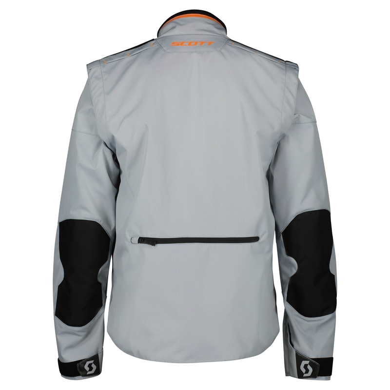 Scott X-PLORE motocikla jaka pelēk-oranža krāsā